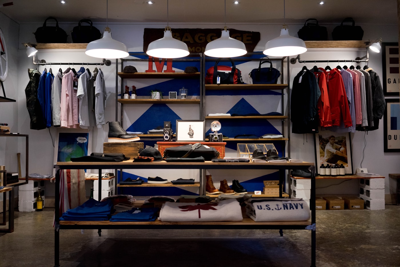 Luxury retail boutique interior